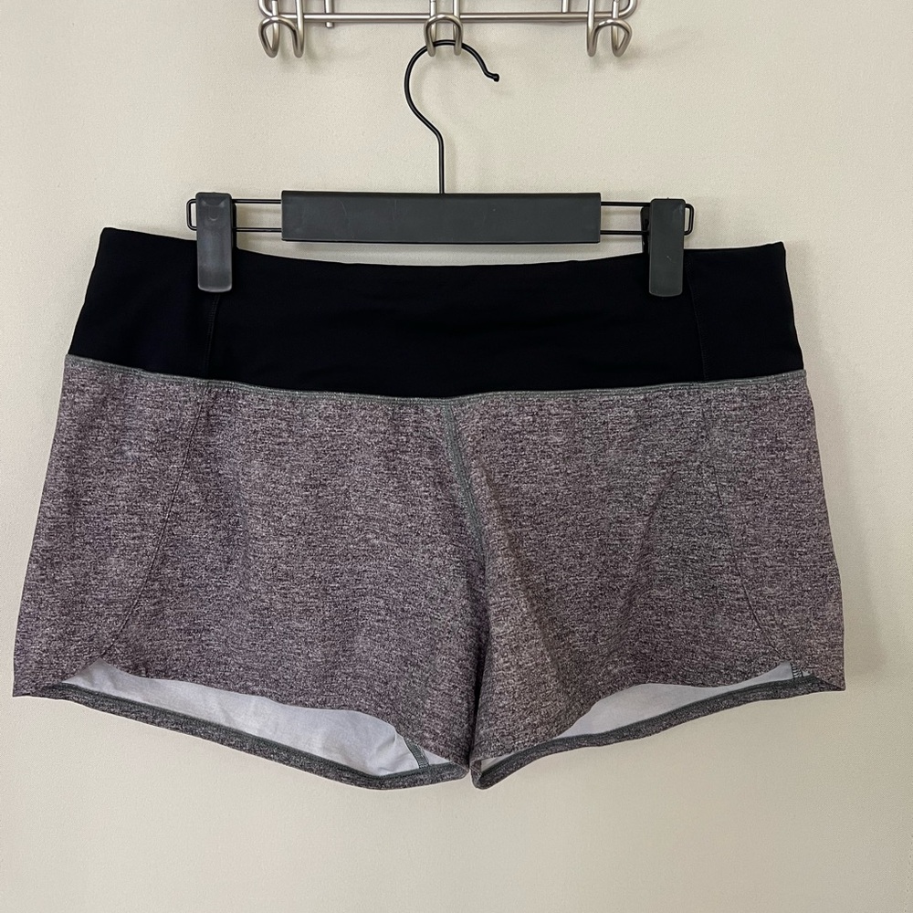 Lululemon Womens 8 Grey Run Times II Athletic Work Out Short